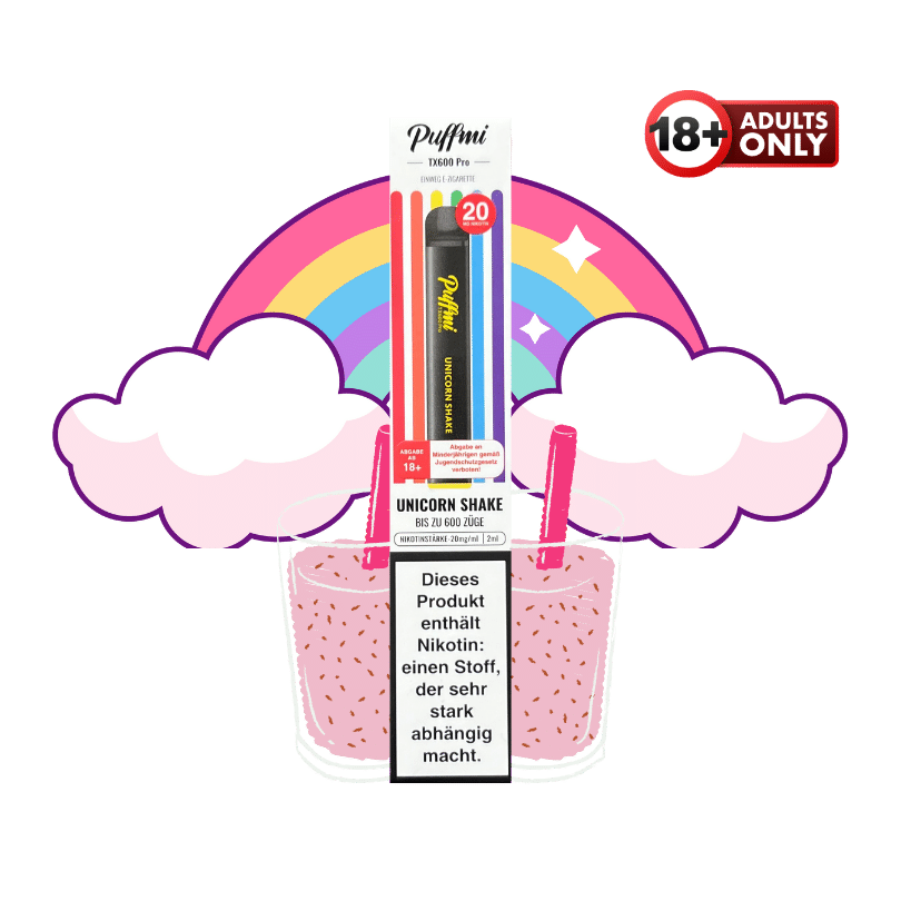 PuffMi TX600 Pro Unicorn Shake - günstig kaufen bei SwiftGoods4u