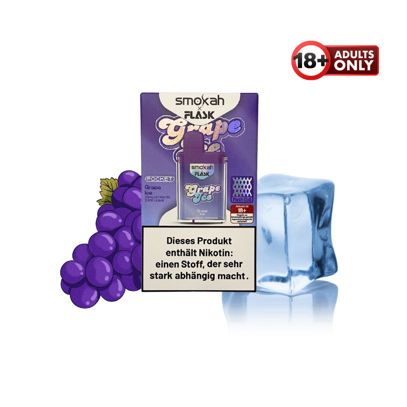 Smokah x Flask Pocket Grape Ice - günstig kaufen bei SwiftGoods4u