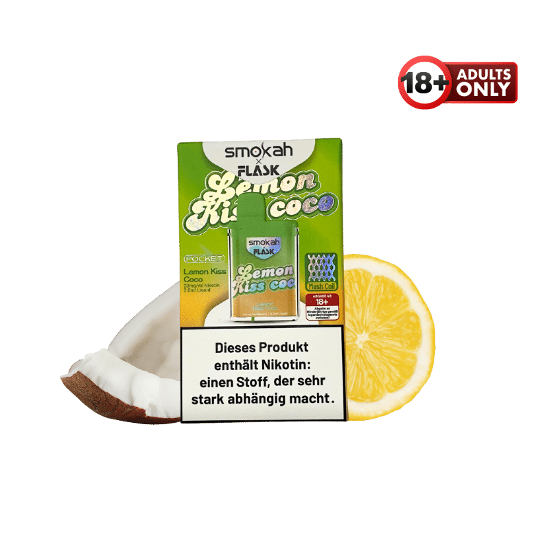 Smokah x Flask Pocket Lemon Kiss Coco - günstig kaufen bei SwiftGoods4u