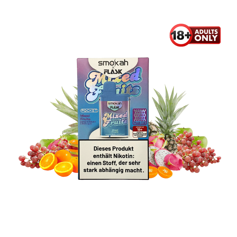Smokah x Flask Pocket Mixed Fruits - günstig kaufen bei SwiftGoods4u
