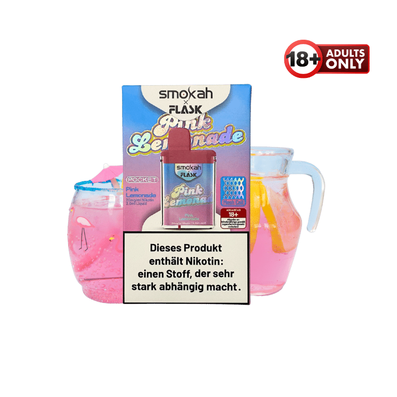 Smokah x Flask Pocket Pink Lemonade - günstig kaufen bei SwiftGoods4u