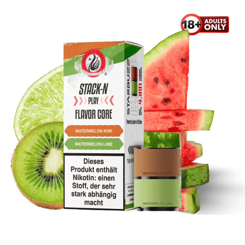 Starbuzz Stack - n Play Pods Watermelon Lime & Watermelon Kiwi - günstig kaufen bei SwiftGoods4u
