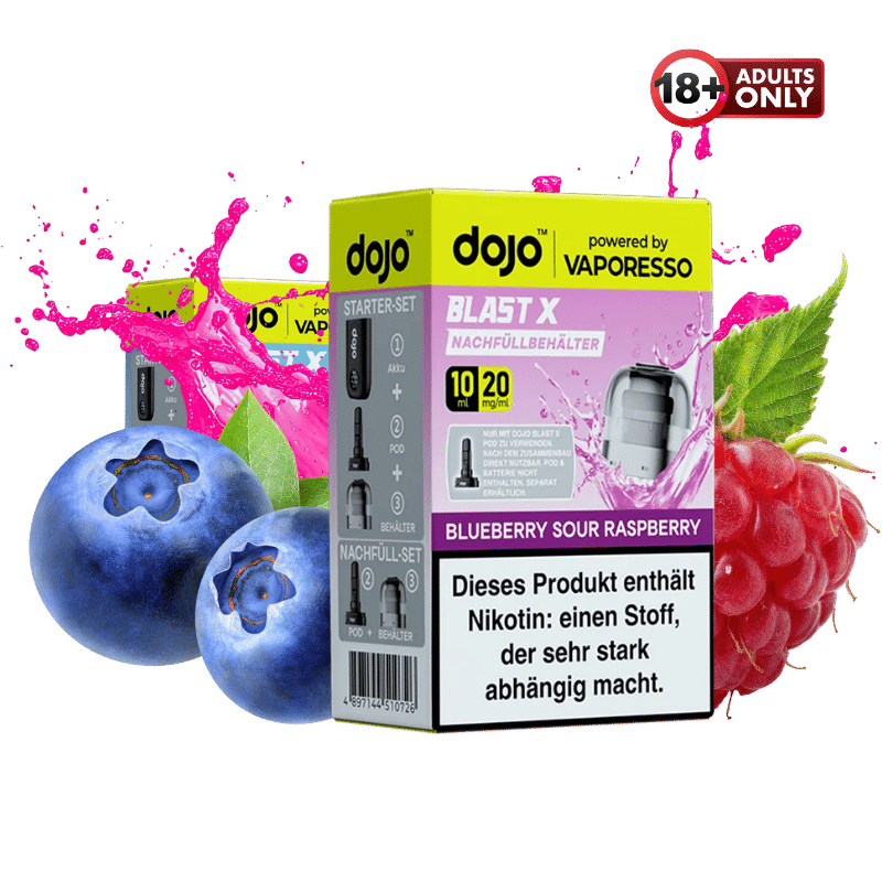 Vaporesso Dojo Blast Pod Blueberry Sour Raspberry - günstig kaufen bei SwiftGoods4u