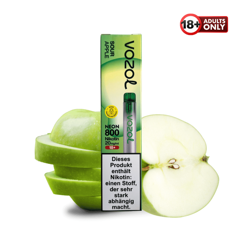 Vozol Neon 800 Sour Apple - günstig kaufen bei SwiftGoods4u