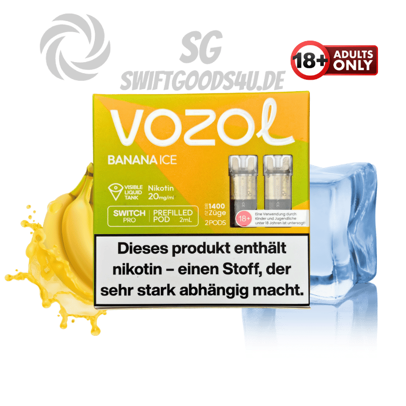 Vozol Pods Banana Ice - günstig kaufen bei SwiftGoods4u
