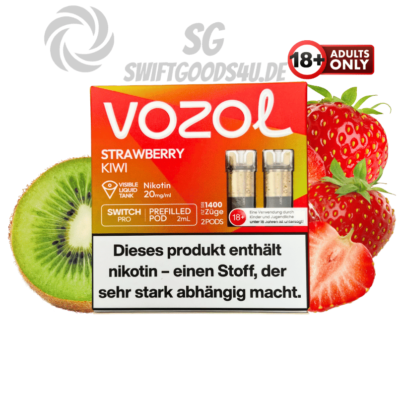 Vozol Pods Strawberry Kiwi - günstig kaufen bei SwiftGoods4u