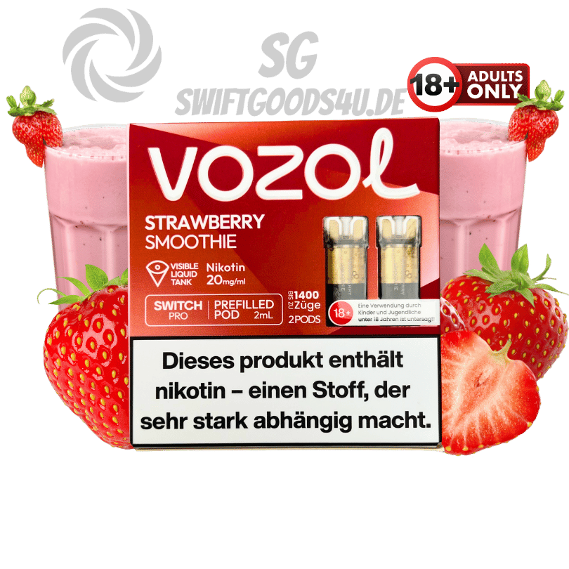 Vozol Pods Strawberry Smoothie - günstig kaufen bei SwiftGoods4u