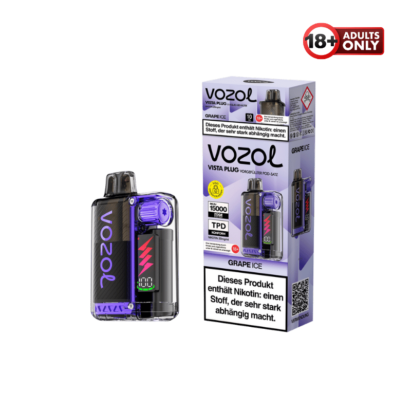 Vozol Vista Plug Grape Ice Vape Kit - günstig kaufen bei SwiftGoods4u