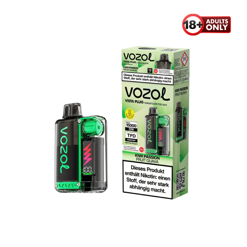 Vozol Vista Plug Kiwi Passion Fruit Guava Vape Kit - günstig kaufen bei SwiftGoods4u