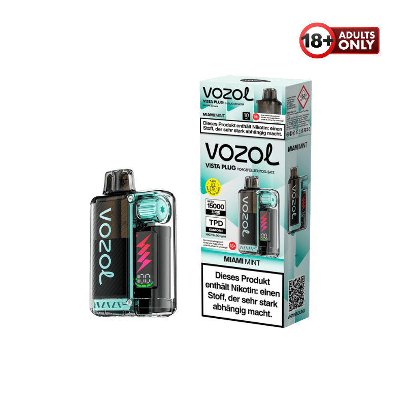 Vozol Vista Plug Miami Mint Vape Kit - günstig kaufen bei SwiftGoods4u