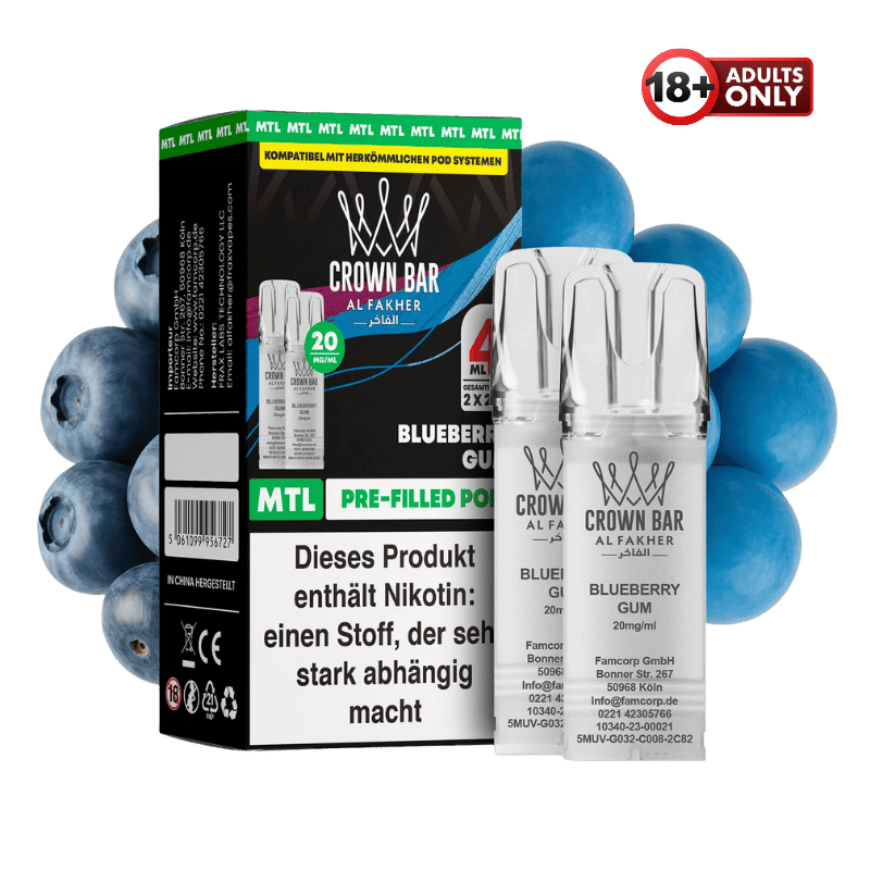 Al Fakher Pods Blueberry Gum - günstig kaufen bei SwiftGoods4u