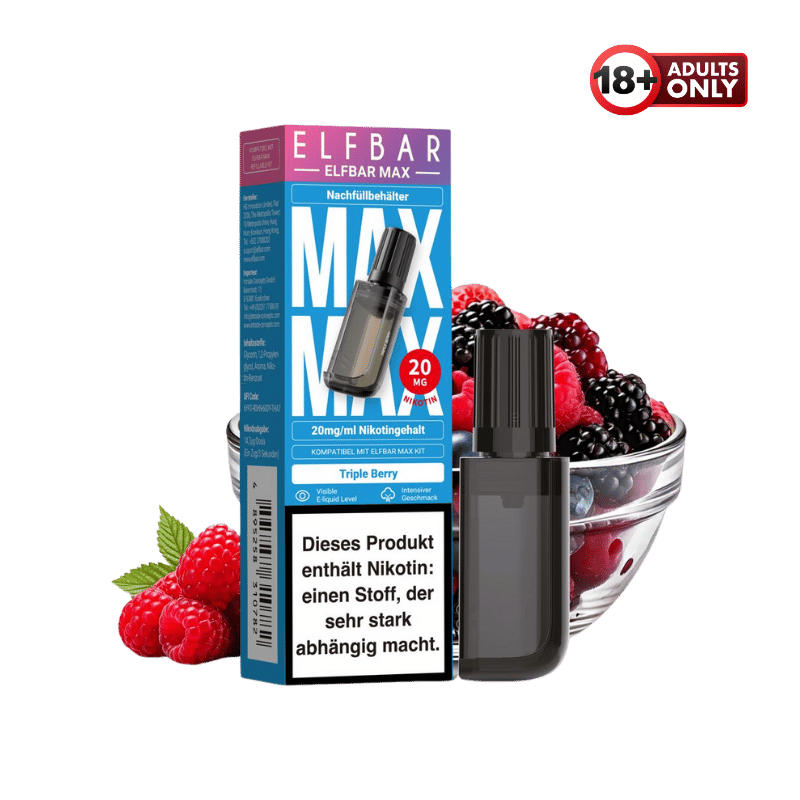 Elfbar Max Pod Triple Berry | ab jetzt gnstig kaufen mit Paypal Elfbar Max Pod Triple Berry | ab jetzt gnstig kaufen mit Paypal