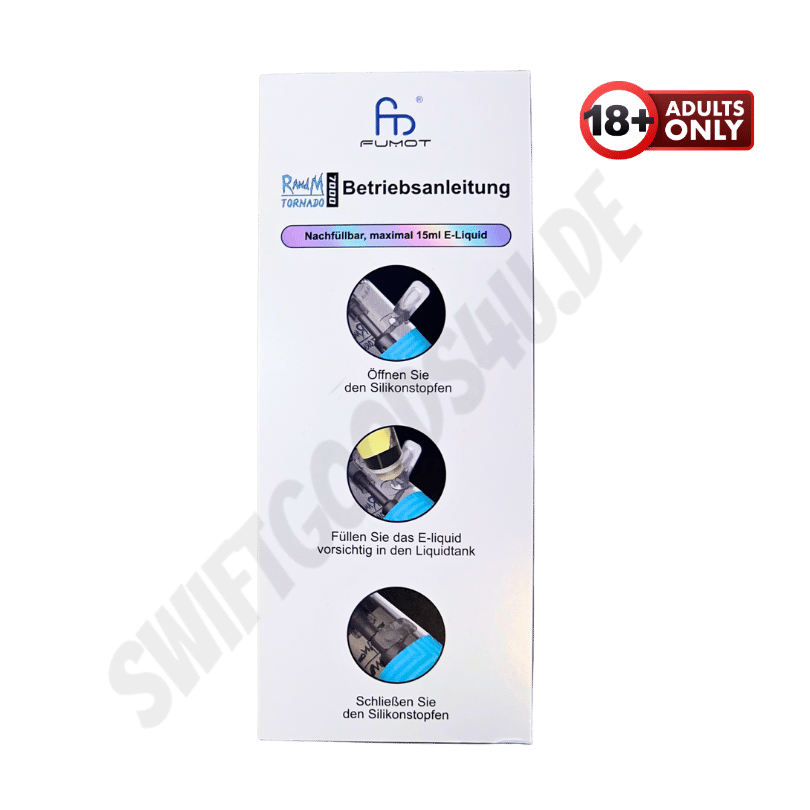Fumot RandM Tornado 7000 Vape befüllbare E - Zigarette - günstig kaufen bei SwiftGoods4u