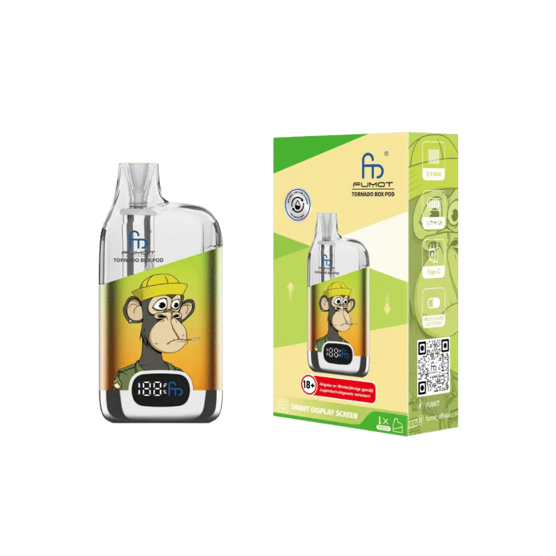 Fumot RandM Tornado 12000 Digital Box Pod Vape - SwiftGoods4u