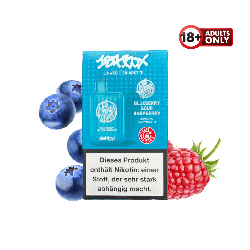 187 Box Blueberry Sour Raspberry Vape