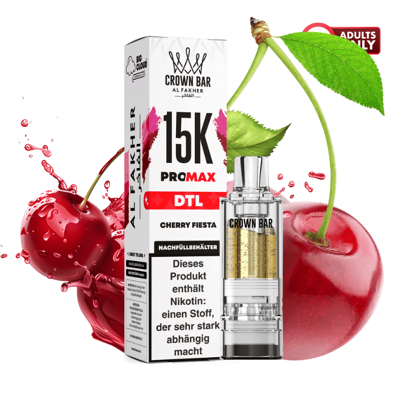 Al Fakher 15k Pro Max Pod Cherry Fiesta DTL