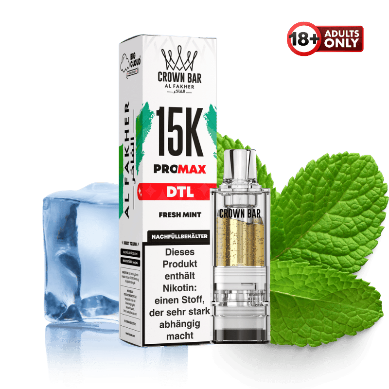 Al Fakher 15k Pro Max Pod Fresh Mint DTL