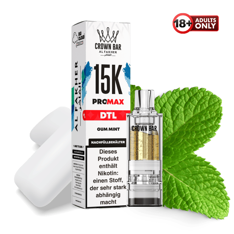 Al Fakher 15k Pro Max Pod Gum Mint DTL