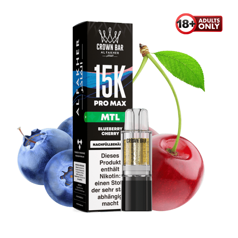 Al Fakher 15k Pro Max Pod Blueberry Cherry MTL