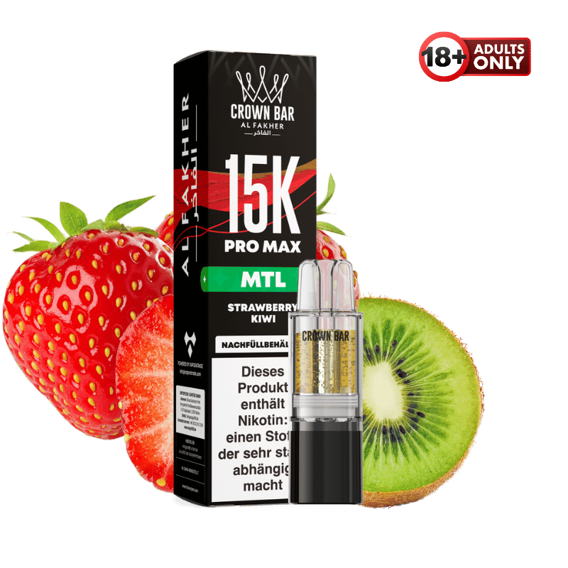 Al Fakher 15k Pro Max Pod Strawberry Kiwi MTL
