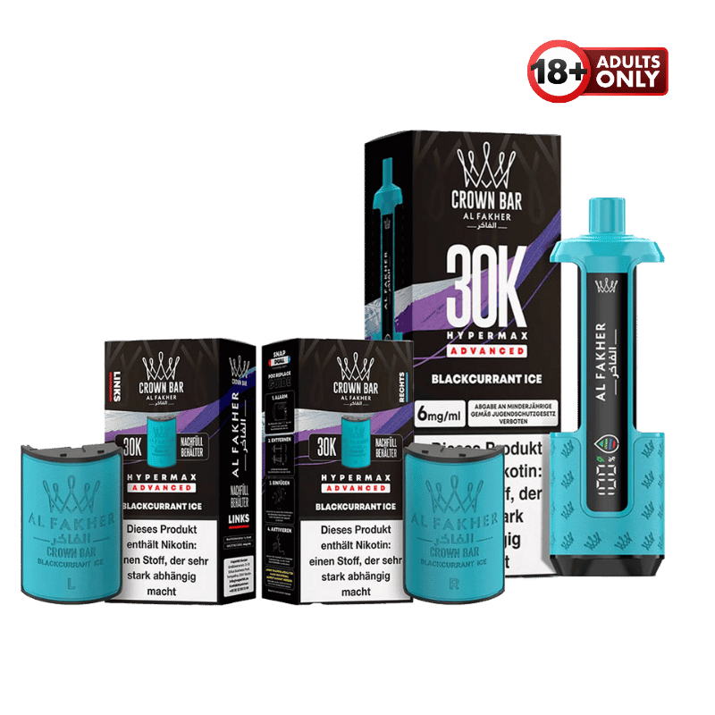Al Fakher 30k Hypermax Blackcurrant Ice - günstig kaufen bei SwiftGoods4u