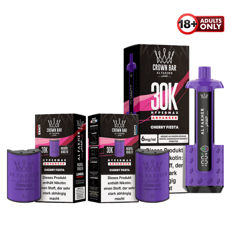 Al Fakher 30k Hypermax Cherry Fiesta - günstig kaufen bei SwiftGoods4u