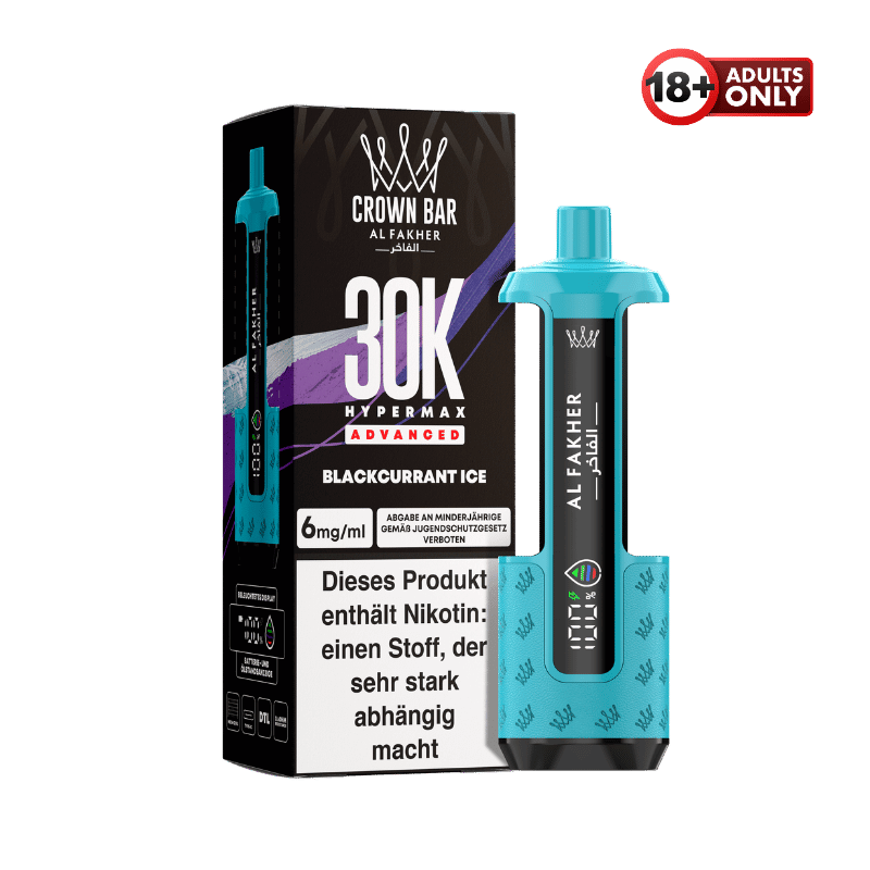 Al Fakher 30k Hypermax Akku Blackcurrant Ice - günstig kaufen bei SwiftGoods4u