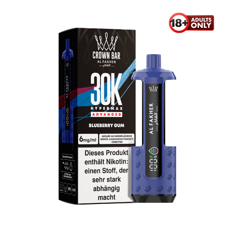 Al Fakher 30k Hypermax Akku Blueberry Gum - günstig kaufen bei SwiftGoods4u
