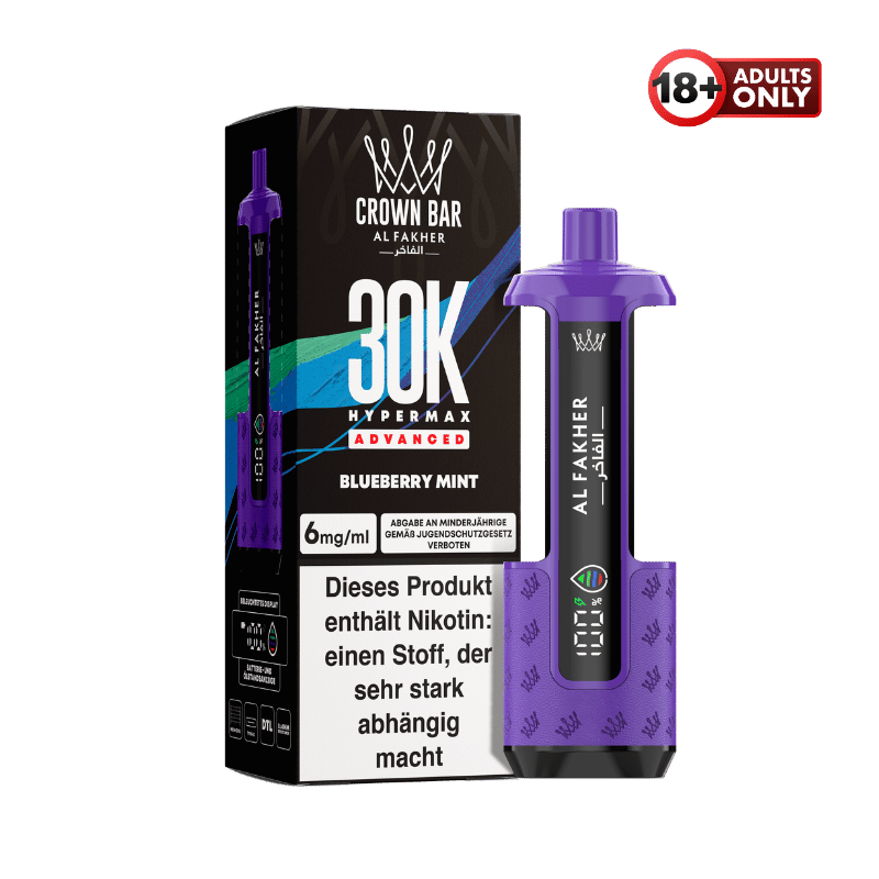 Al Fakher 30k Hypermax Akku Blueberry Mint - günstig kaufen bei SwiftGoods4u