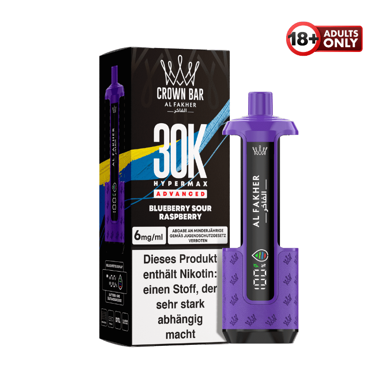 Al Fakher 30k Hypermax Akku Blueberry Sour Raspberry - günstig kaufen bei SwiftGoods4u