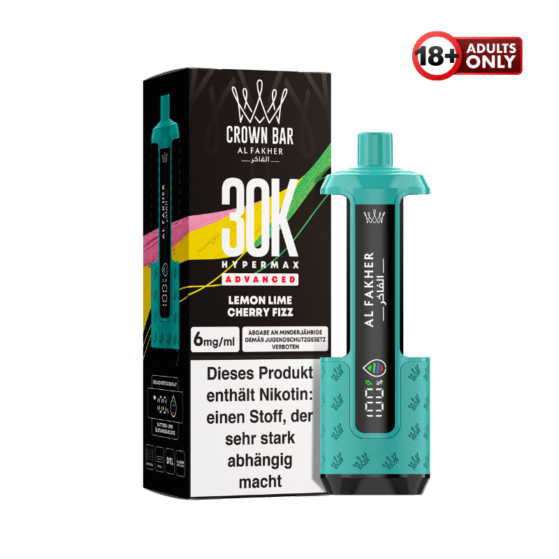 Al Fakher 30k Hypermax Akku Lemon Lime Cherry Fizz - günstig kaufen bei SwiftGoods4u