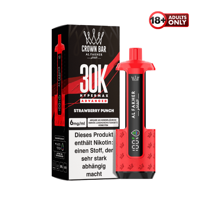 Al Fakher 30k Hypermax Akku Strawberry Punch - günstig kaufen bei SwiftGoods4u
