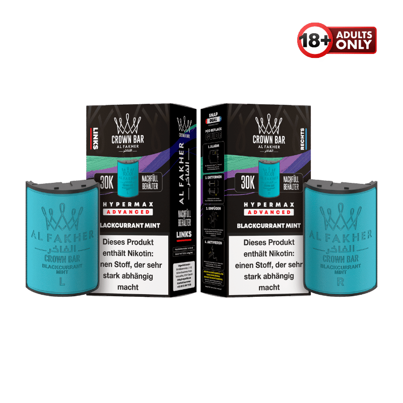 Al Fakher 30k Hypermax Pods Blackcurrant Mint - günstig kaufen bei SwiftGoods4u