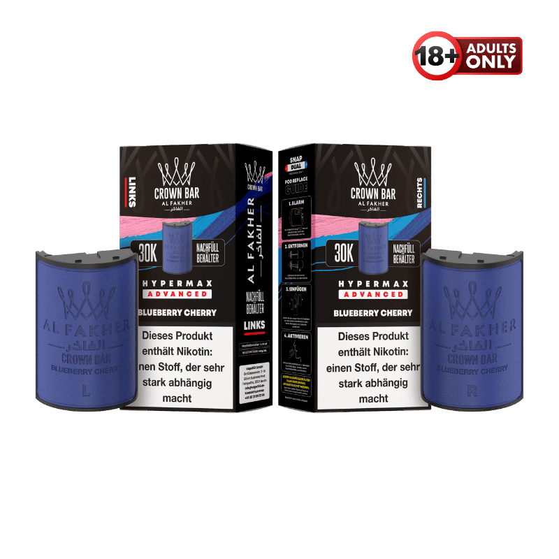 Al Fakher 30k Hypermax Pods Blueberry Cherry - günstig kaufen bei SwiftGoods4u