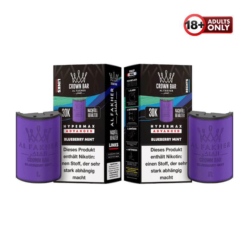 Al Fakher 30k Hypermax Pods Blueberry Mint - günstig kaufen bei SwiftGoods4u