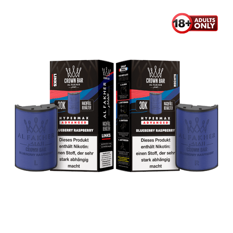 Al Fakher 30k Hypermax Pods Blueberry Raspberry - günstig kaufen bei SwiftGoods4u