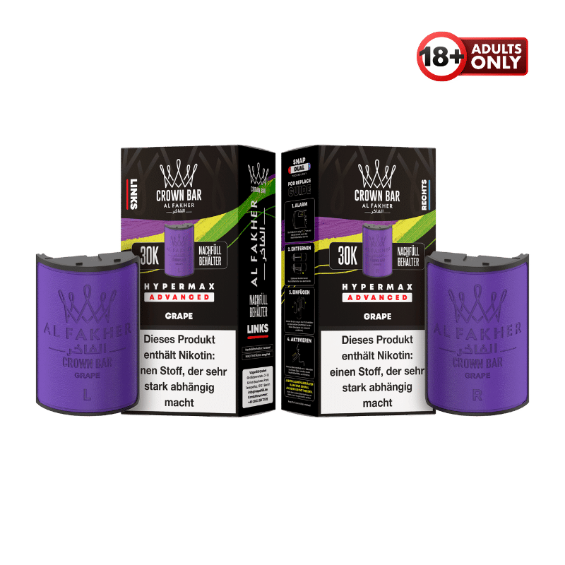Al Fakher 30k Hypermax Pods Grape - günstig kaufen bei SwiftGoods4u
