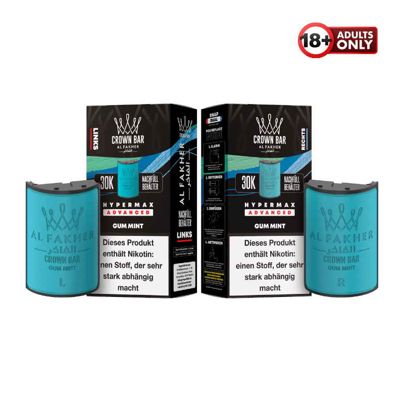 Al Fakher 30k Hypermax Pods Gum Mint - günstig kaufen bei SwiftGoods4u