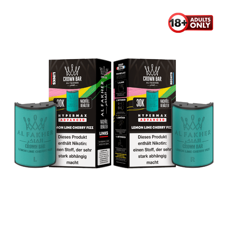 Al Fakher 30k Hypermax Pods Lemon Lime Cherry Fizz - günstig kaufen bei SwiftGoods4u