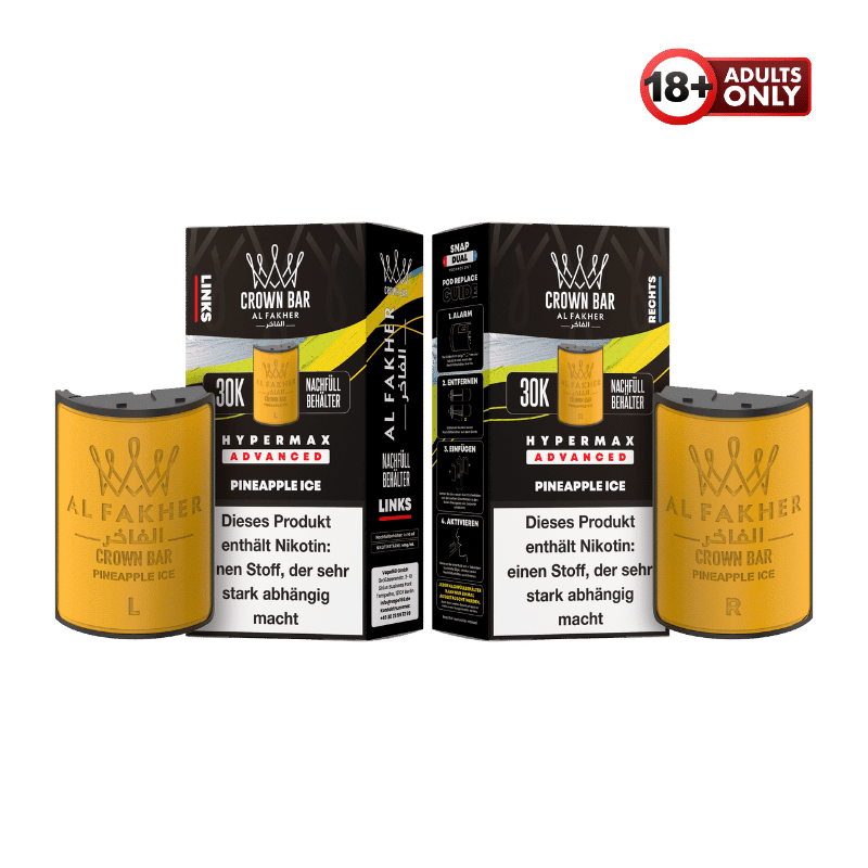 Al Fakher 30k Hypermax Pods Pineapple Ice - günstig kaufen bei SwiftGoods4u