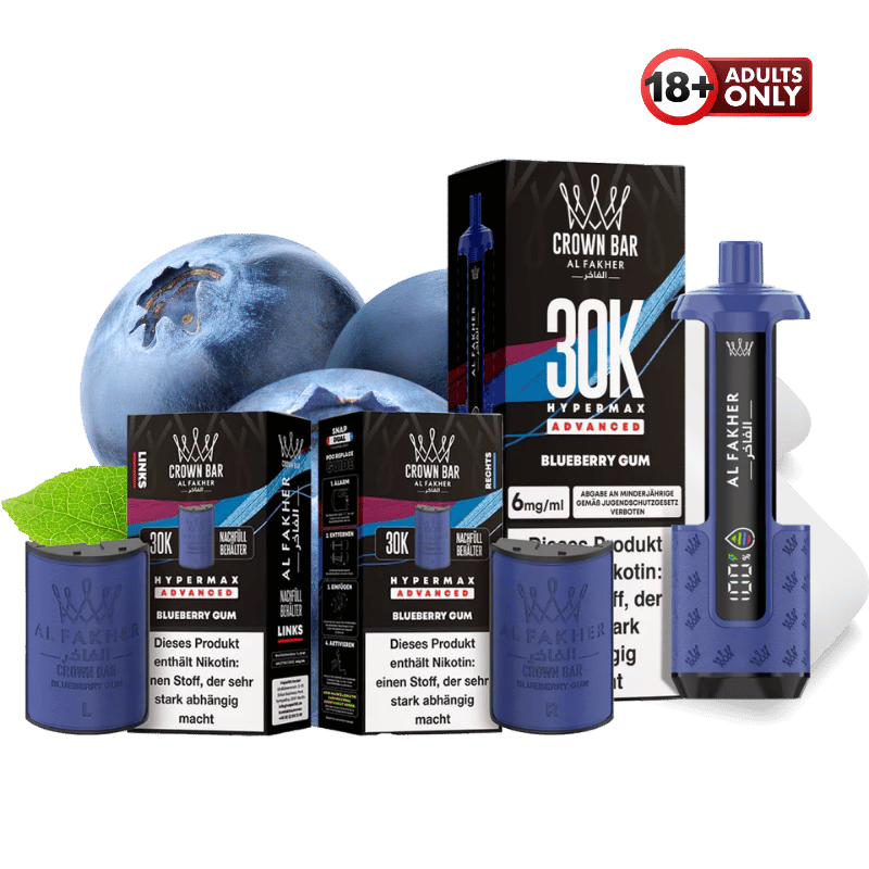 Al Fakher 30k Hypermax Blueberry Gum