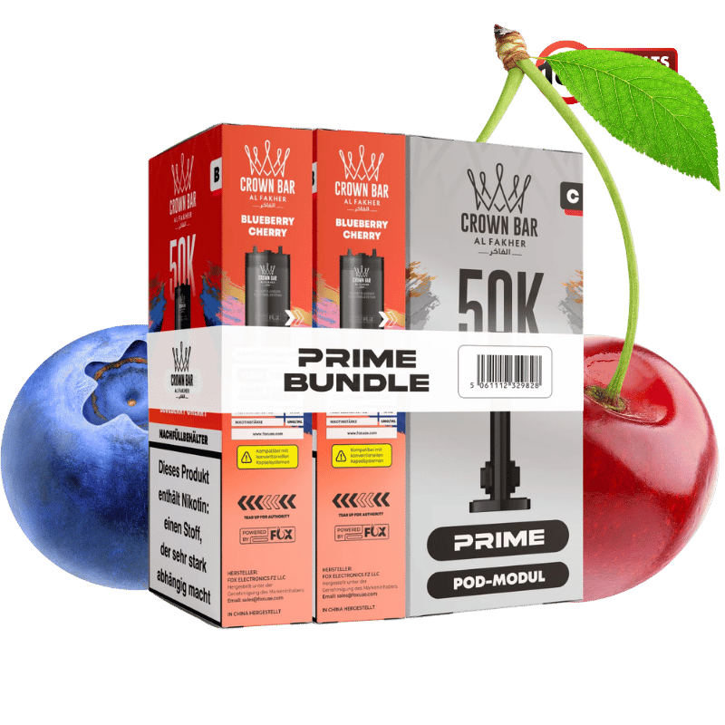 Al Fakher 50k Hypermax Prime Blueberry Cherry Pods