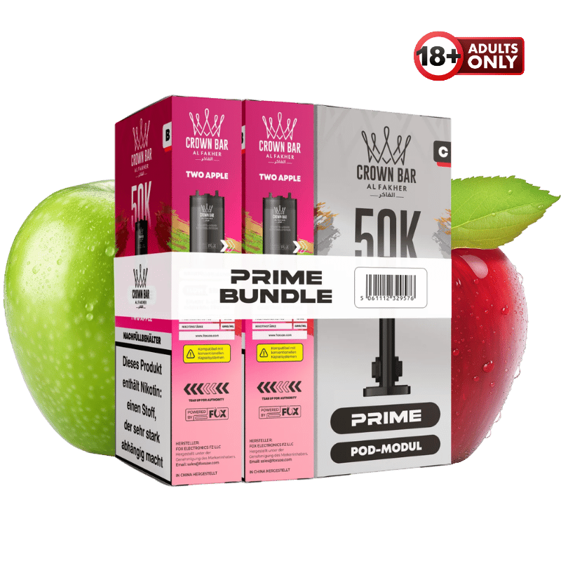 Al Fakher 50k Hypermax Prime Two Apple Pods