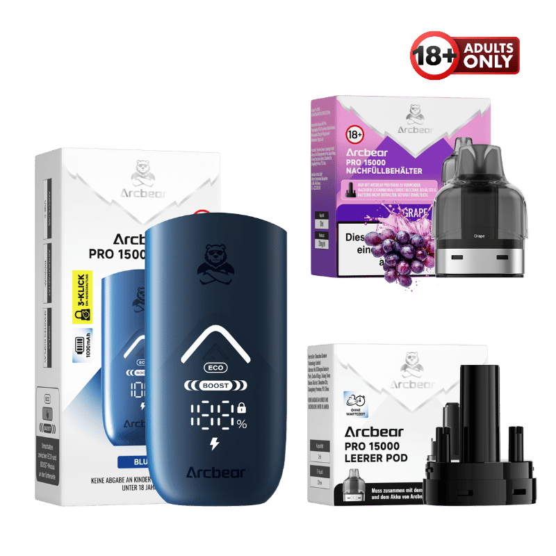 Arcbear Pro 15000 Vape Starter Kit Grape - günstig kaufen bei SwiftGoods4u