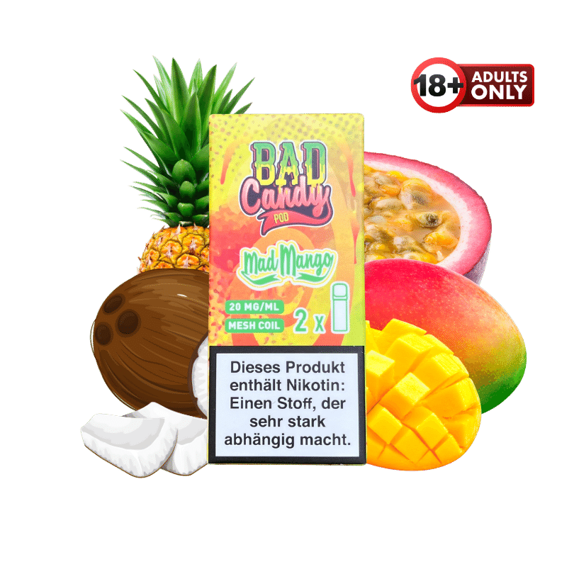 Bad Candy Mad Mango Pods | ab 6,69 gnstig kaufen Bad Candy Mad Mango Pods | ab 6,69 gnstig kaufen