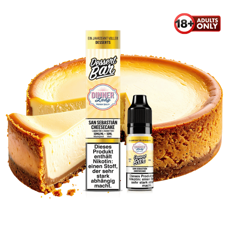 Dinner Lady San Sebastian Cheesecake Nikotinsalzliquid - günstig kaufen bei SwiftGoods4u