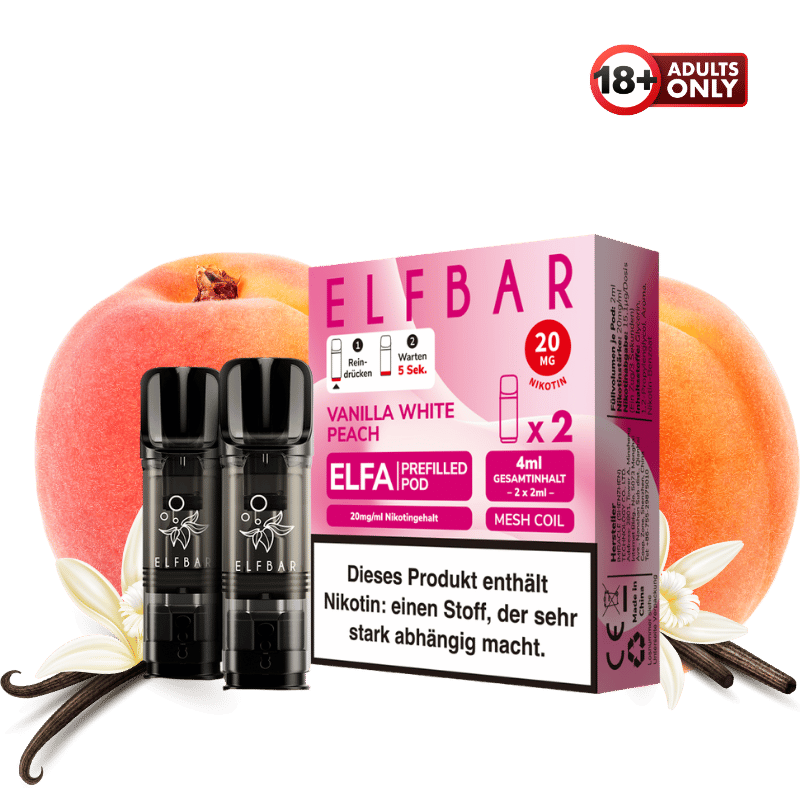 Elfbar ELFA Vanilla White Peach Pods