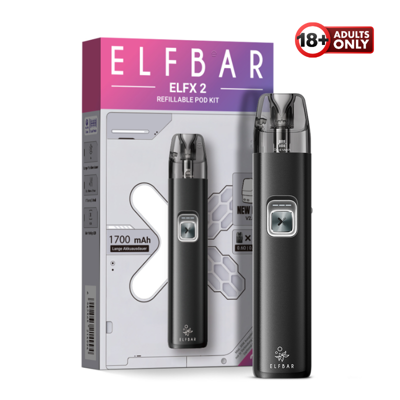 Elfbar ELFX 2 Open Pod-Kit Matte Black