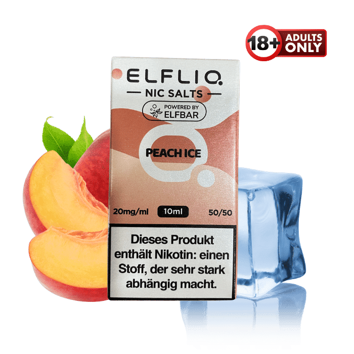 Elfliq Peach Ice Liquid by Elfbar | 6,49 kaufen | 20mg/ml Elfliq Peach Ice Liquid by Elfbar | 6,49 kaufen | 20mg/ml