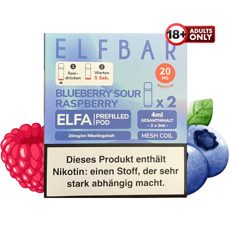 Elfbar ELFA Blueberry Sour Raspberry Pods